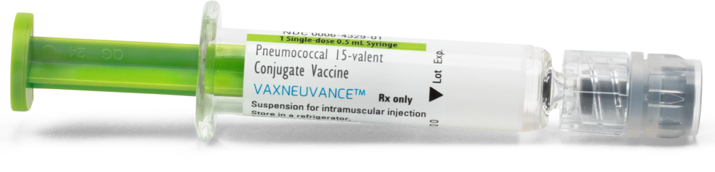 Image of VAXNEUVANCE® (Pneumococcal 15-valent Conjugate Vaccine) Syringe