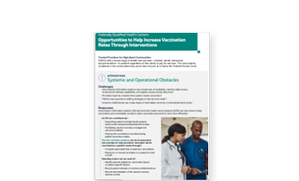 View Opportunities to Help Increase Vaccination Rates Through Interventions
