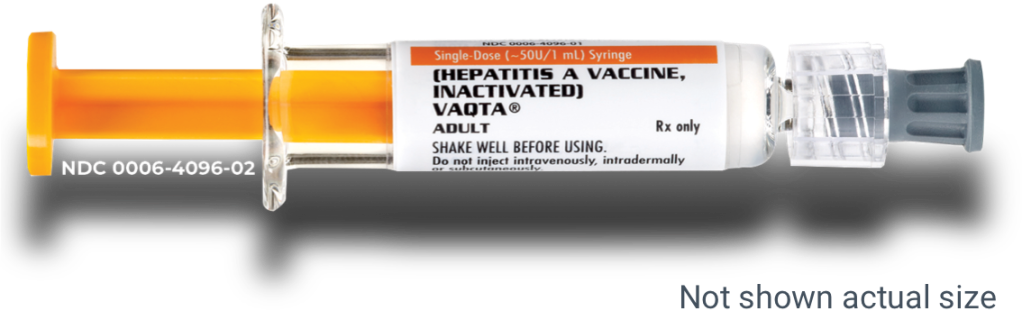 Prefilled Syringe of VAQTA® (Hepatitis A Vaccine, Inactivated) for Adults